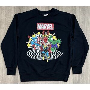 Marvel Sweatshirt Adult Size Medium Avengers Thor Hulk Iron Man Captain America